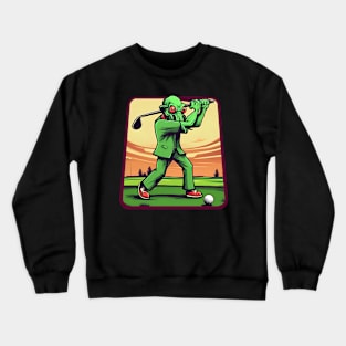 Cthulhu funny golf player Crewneck Sweatshirt